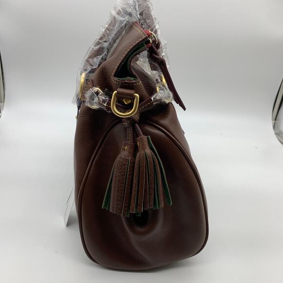 Dooney & Bourke Handbags Florentine Leather Satchel Brown Chestnut - Picture 8 of 16